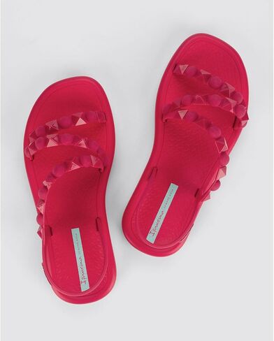 صنادل نسائية مسطحة من Ipanema Meu Sol - صنادل مرصعة للنساء، صنادل مسطحة، صنادل بأشرطة، صنادل نسائية مريحة وأنيقة، صنادل فستان صيفي مع حزام خلفي، سهلة التنظيف in Kuwait