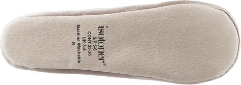 Isotoner Women's Satin Ballerina Slippers with Classic Ribbon Bow and Suede Sole in Saudi Arabia