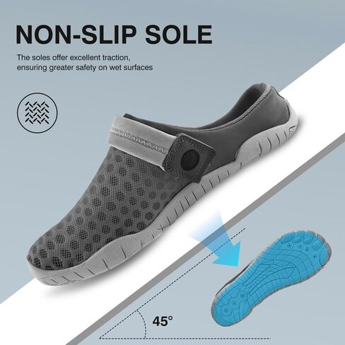 Bare Clog Unisex Water Shoes Outdoor Hiking Sandals Slip on Slippers Classic Clogs Quick Dry Athletic Shoes in Saudi Arabia
