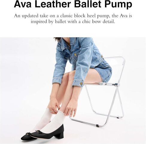 Coach Women's Ava Leather Ballet Pump in Kuwait