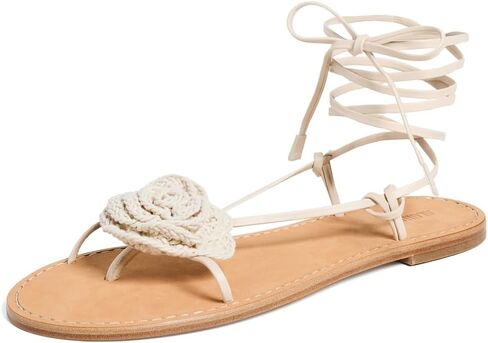 Alohas Women's Jakara Cream Leather Sandals in Saudi Arabia