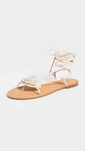 Alohas Women's Jakara Cream Leather Sandals in Saudi Arabia