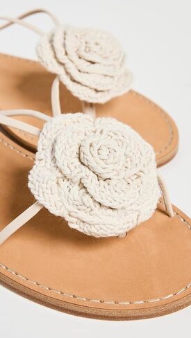 Alohas Women's Jakara Cream Leather Sandals in Saudi Arabia