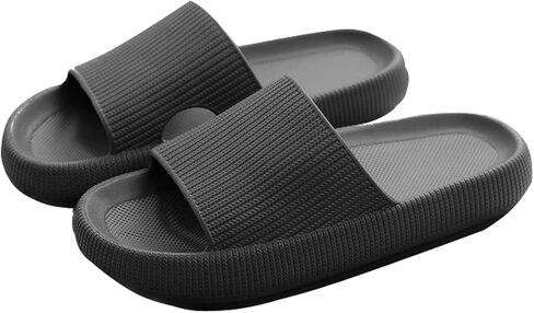 THOBY Cloud Slippers for Women and Men,Support and Cushioned Thick Sole Pillow Slippers Ultra Soft EVA Anti-slip shock absorption Flat Shower Sandals in Saudi Arabia