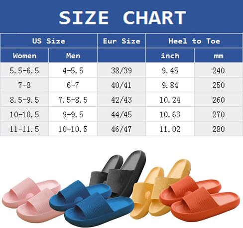 THOBY Cloud Slippers for Women and Men,Support and Cushioned Thick Sole Pillow Slippers Ultra Soft EVA Anti-slip shock absorption Flat Shower Sandals in Saudi Arabia