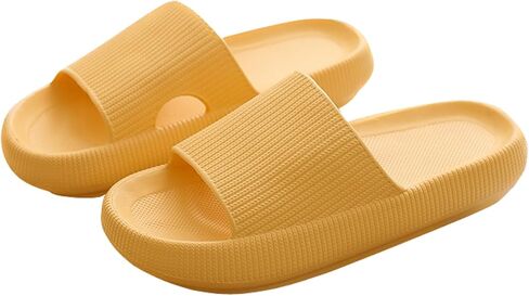THOBY Cloud Slippers for Women and Men,Support and Cushioned Thick Sole Pillow Slippers Ultra Soft EVA Anti-slip shock absorption Flat Shower Sandals in Saudi Arabia