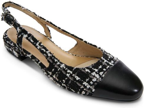 VANELi Womens Tisha Slingback Flats Casual - Beige, Black in Saudi Arabia
