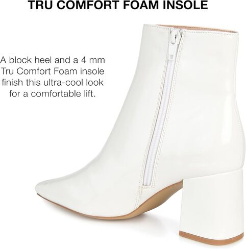 Journee Collection Womens Haylinn Bootie with Square Toe and Block Heel in Saudi Arabia