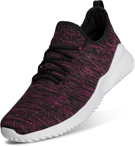 Flysocks Slip On Sneakers for Women-Fashion Sneakers Walking Shoes Non Slip Lightweight Breathable Mesh Running Shoes Comfortable Black Pink Mix 9.5 in Saudi Arabia