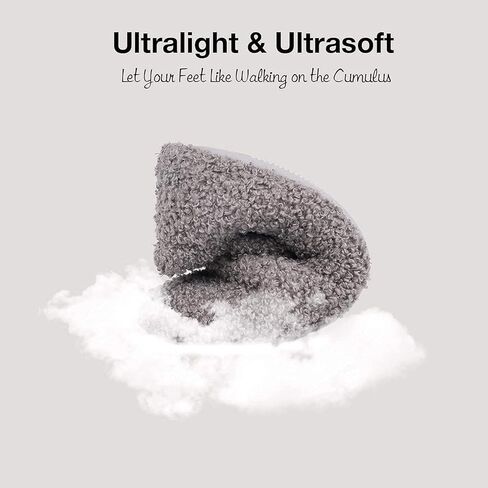 شبشب لوفر من الفرو المجعد من HomeTop للسيدات مع بطانة من الصوف القطبي (عبوة من 7 إلى 8/2 US) in Kuwait