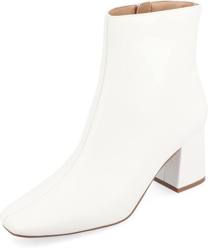 Journee Collection Womens Haylinn Bootie with Square Toe and Block Heel in Saudi Arabia