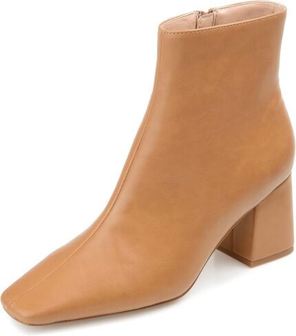 Journee Collection Womens Haylinn Bootie with Square Toe and Block Heel in Saudi Arabia