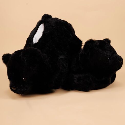 Cute Bear Slipper, Plush Animal Bear House Slippers Warm Fuzzy Teddy Bears Shoes Fluffy Winter Home Slides for Women Men in Saudi Arabia