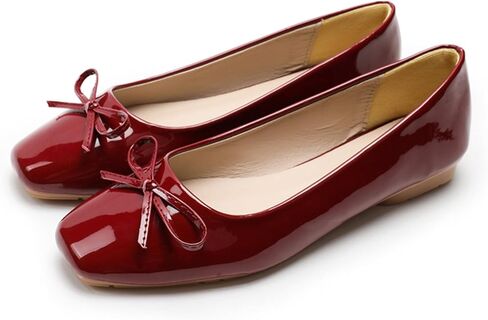 Dear Time Women's Casual Foldable Ballet Flats Square Toe Ballerina Flats Shoes Comfortable in Saudi Arabia