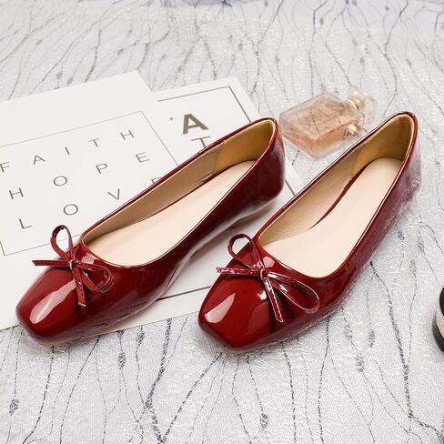 Dear Time Women's Casual Foldable Ballet Flats Square Toe Ballerina Flats Shoes Comfortable in Saudi Arabia