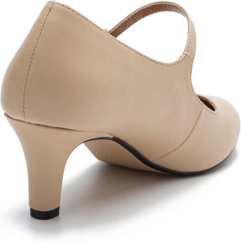 MAIERNISI JESSI Unisex Men's Women's Mary Jane Pumps Round Toe Kitten Heel Hollow Out Shoes in Kuwait