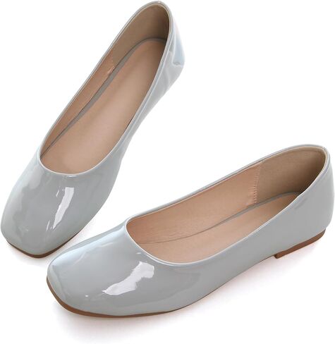 Dear Time Women's Casual Foldable Ballet Flats Square Toe Ballerina Flats Shoes Comfortable in Saudi Arabia