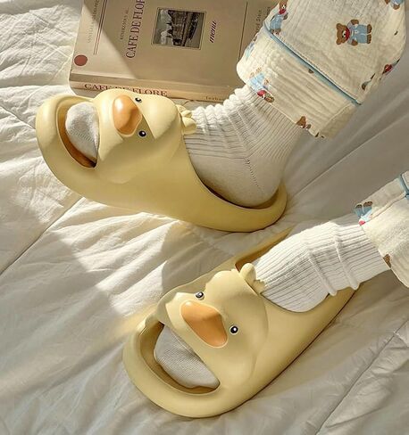 Cartoon Duck Slippers Slides for Women Men Cute Cloud Slides Slipper Unisex Animals Beach Slippers Lightweight Summer Shoes in Saudi Arabia