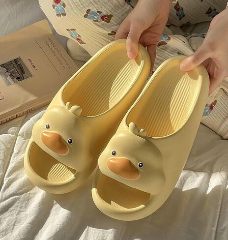 Cartoon Duck Slippers Slides for Women Men Cute Cloud Slides Slipper Unisex Animals Beach Slippers Lightweight Summer Shoes in Saudi Arabia