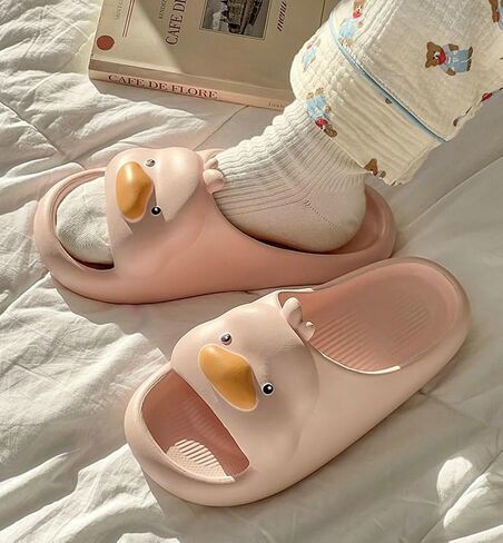 Cartoon Duck Slippers Slides for Women Men Cute Cloud Slides Slipper Unisex Animals Beach Slippers Lightweight Summer Shoes in Saudi Arabia
