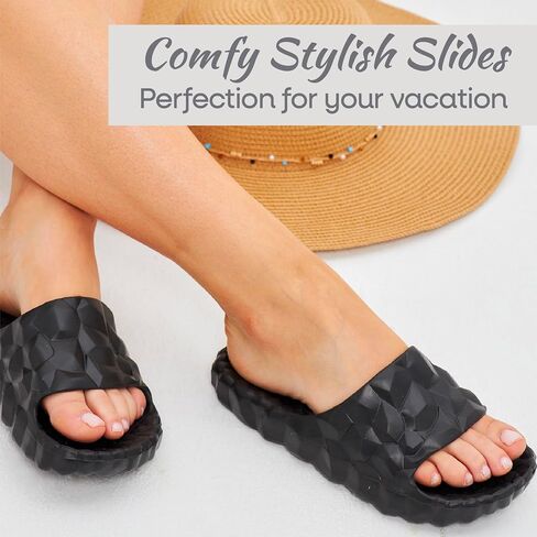 Slides For Women And Men - Slippers For Women Indoor/Outdoor - DIANETS EVA Comfortable Cloud Sandals For Women/Men - Pillow House Slippers Shower Shoes - Non-Slip Beach Slides - Thick Soft Sole in Saudi Arabia
