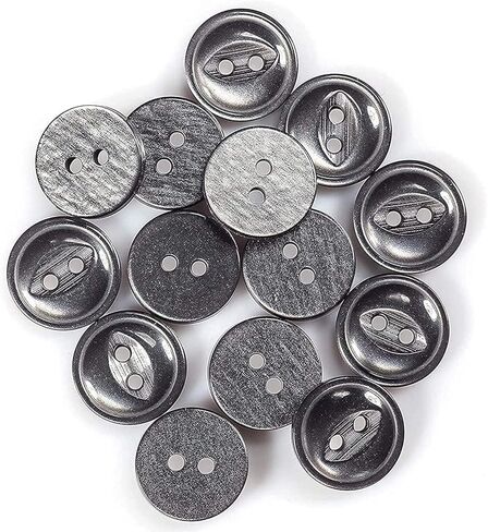 12 Pcs White Buttons for Sewing 0.35 inch Fish Eye Buttons for Crafts 2 Hole White Buttons 14L Sewing Buttons Round Buttons Plastic Buttons Design Buttons for Pants Dress Skirt Shirt Scrapbooking DIY in Saudi Arabia