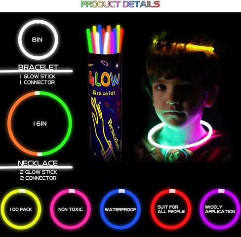 yofobu العصي الخضراء المتوهجة السائبة تضيء سوار القلائد المتوهجة مع موصلات 50ct 8 "glowsticks 4th of July لوازم حفلات النيون لعيد الميلاد عيد القديس باتريك عيد ميلاد الربيع الزفاف كرنفال الهذيان in Kuwait