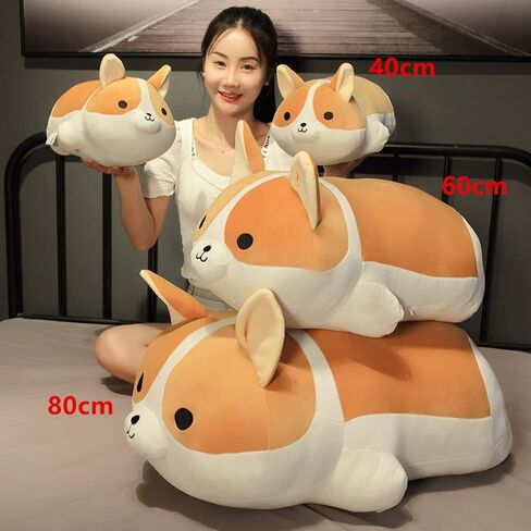 Plush Puppy Dog Stuffed Animal Dog Kids Plush Toy Pillow Hugging Pillow Plush Toy (Brown,50cm/19.6in) in Kuwait