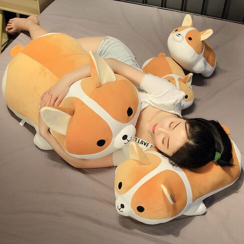 Plush Puppy Dog Stuffed Animal Dog Kids Plush Toy Pillow Hugging Pillow Plush Toy (Brown,50cm/19.6in) in Kuwait