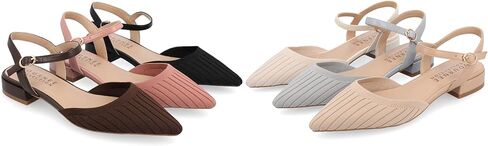 Journee Collection Women's Medium and Wide Width Ansley Flats in Saudi Arabia