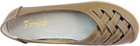 Women's Cowhide Leather Loafers Flats Sandals Slip-On in Saudi Arabia