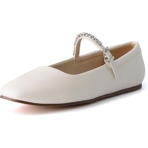 CUSHIONAIRE Women's Sleeper Mary Jane Flat with +Memory Foam and Wide Widths Available