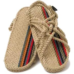 Nomadic State of Mind Woodstock Sandal - Handmade Rope Shoes – Machine Washable – Comfortable, Colorfast & Lightweight – Vegan Friendly – for Women & Men