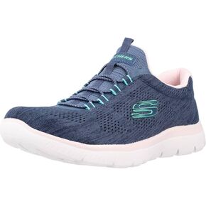 Skechers Sport Women's Women's Summits Fun Flare Sneaker, NVMT=Navy Multi, 6