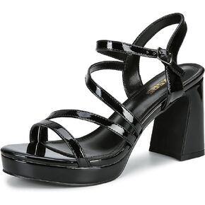 rsxses Platform Chunky Heels for Women Ankle Strap Heels Strappy Sandals with Open Toe Wedding Prom Bridal Women Dress Shoes