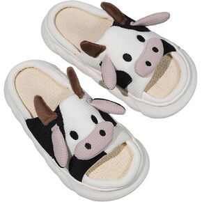 Cow Slippers for Women and Girls, Linen in Saudi Arabia