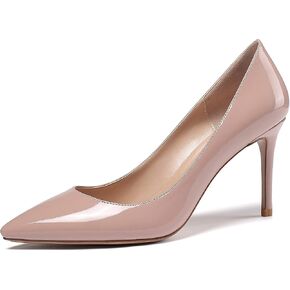 Mettesally Women's High Heel Pumps Pointed Closed Toe Bridal Wedding Party Sexy Pumps Basic Formal Dress Shoes