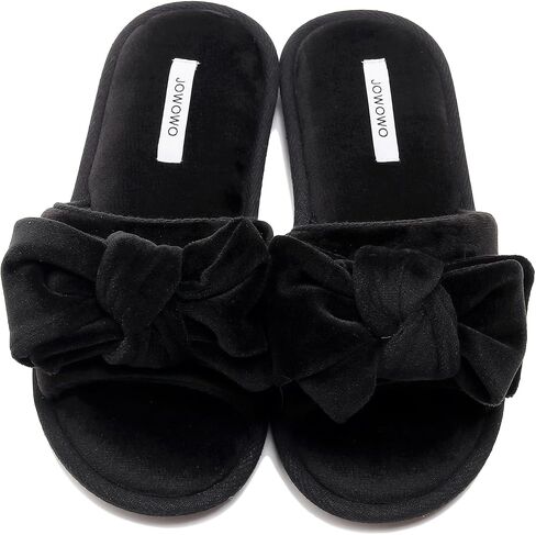 velour Women’s Lovely Bowknot Cloud Sensation lady Open-toe Indoor Slippers in Saudi Arabia