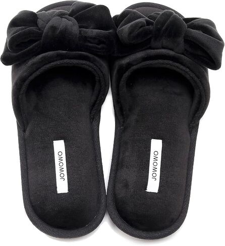 velour Women’s Lovely Bowknot Cloud Sensation lady Open-toe Indoor Slippers in Saudi Arabia