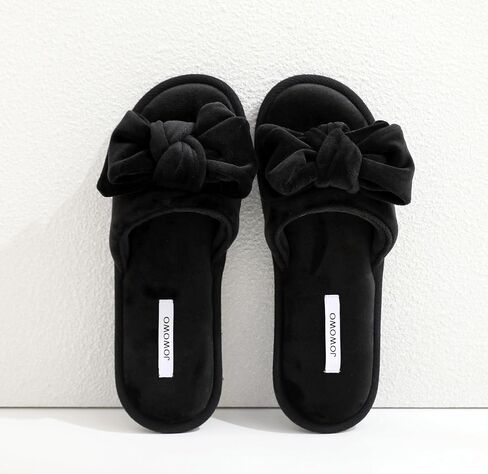 velour Women’s Lovely Bowknot Cloud Sensation lady Open-toe Indoor Slippers in Saudi Arabia