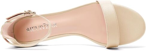 HEUIVZAR Womens Kitten Low Heel Open Toe Ankle Strap Sandals Dress Buckle Office Prom Summer Shoes 1.2 Inches Heels in Saudi Arabia