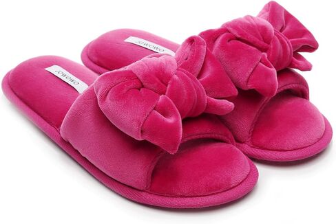velour Women’s Lovely Bowknot Cloud Sensation lady Open-toe Indoor Slippers in Saudi Arabia
