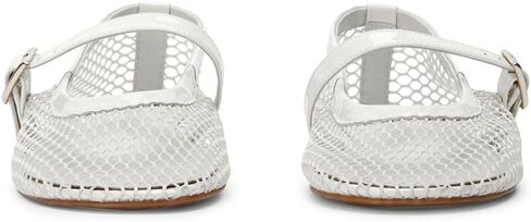 Mesh Ballet Flats for Women Fishnet Mary Jane Flat Shoe Buckle Strap Casual Office Ballerinas Shoes in Saudi Arabia