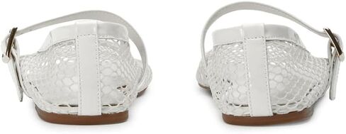 Mesh Ballet Flats for Women Fishnet Mary Jane Flat Shoe Buckle Strap Casual Office Ballerinas Shoes in Saudi Arabia