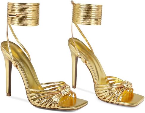 Women's Open Toe Lace up Strappy Heels in Saudi Arabia