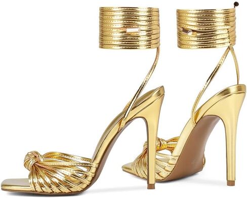 Women's Open Toe Lace up Strappy Heels in Saudi Arabia