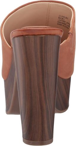 Jessica Simpson Women's Shelbie Block Heel Platform Heeled Sandal, Caramel, 7.5 in Saudi Arabia