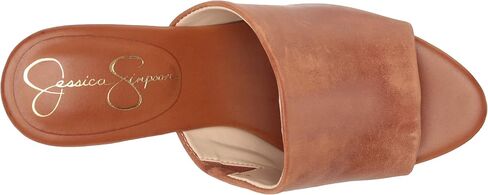 Jessica Simpson Women's Shelbie Block Heel Platform Heeled Sandal, Caramel, 7.5 in Saudi Arabia
