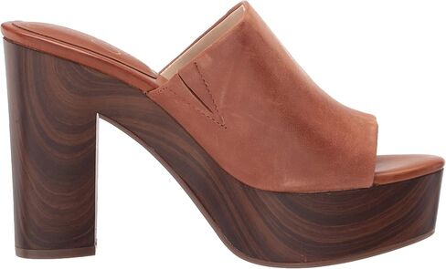 Jessica Simpson Women's Shelbie Block Heel Platform Heeled Sandal, Caramel, 7.5 in Saudi Arabia