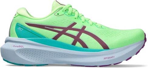 ASICS Women's GEL-KAYANO 30 LITE-SHOW Running Shoe, 10.5, LITE-SHOW/ILLUMINATE GREEN in Saudi Arabia